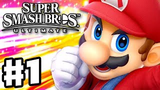 Super Smash Bros Ultimate  Gameplay Walkthrough Part 1  Mario Spirits amp Classic Nintendo Switch [upl. by Nirda]