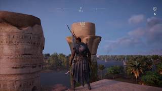 Assassin´s Creed Origins  Gameplay 62 Sincronizacion Atalayas de SapMeh Nome  Aldea de Hypodoros [upl. by Beverie]