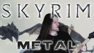 Dragonborn The Elder Scrolls V Skyrim Metal Guitar Cover  ALBUM MIX [upl. by Etnoled]