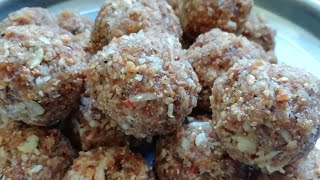 Gond ke laddu Dinkache ladoo recipe Healthy and nutritious with out sugar [upl. by Akalam261]