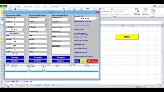 14Rechnungsprogramm in Excel selber erstellen Listenfeld ListBox1 erstellen [upl. by Arod]