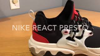 NIKE REACT PRESTO LACING TUTORIAL [upl. by Sivatnod]