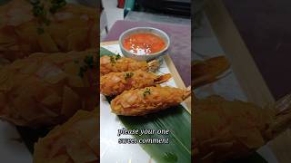 crispy prawn tempura 🔥🔥 oishi breaded shrimp recipe Shorts shortvideo viralvideo trending food [upl. by Gefen]