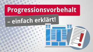 Progressionsvorbehalt – einfach erklärt [upl. by Egbert]