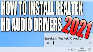 How To Install Realtek HD Audio Drivers In Windows 10 Tutorial [upl. by Aretina432]