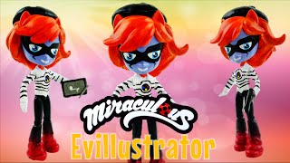 EVILLUSTRATOR Akumatized Miraculous Ladybug amp Cat Noir Villain Custom Doll My Little Pony Tutorial [upl. by Eed]