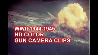 GUN CAMERA COMPILATION IN HD COLOR  P47 FIGHTERS STRAFING GERMANY 19441945  WWII DOCUMENTARY [upl. by Glendon189]