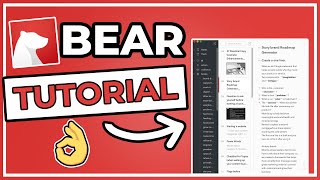 BEAR 2 NOTES APP TUTORIAL  How To Take Beautiful Notes In Just 9 Minutes [upl. by Law]