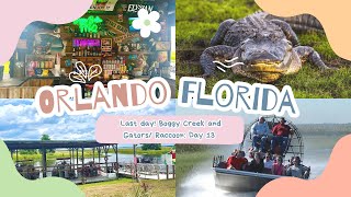 ORLANDO FLORIDA LAST DAY BOGGY CREEK  WE SAW AN ALIGATOR Day 13 [upl. by Llerraf]