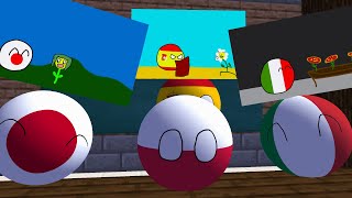 Countryballs School Draw Art flowers Minecraft Animation [upl. by Batruk82]