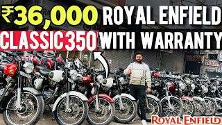 2024🔥Cheapest Used Royal Enfield bike market in Delhi for sale  stendord 350  classic 350 bullet [upl. by Judith]