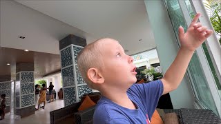 Review of the Chanalai Hillside Resort hotel and room tour  traveling with a child to Phuket [upl. by Ynattib]