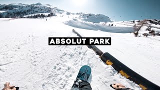 Back at Absolut Park  POV Snowboarding [upl. by Annairda]