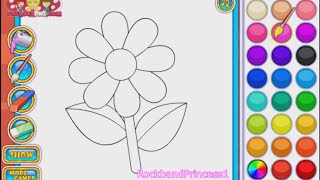 Flower Coloring Games [upl. by Nirrac704]