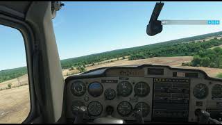 C152 at Digby airstrip Otsego [upl. by Lehplar]