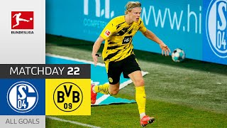 Beast Mode Haaland FC Schalke 04  Borussia Dortmund  04  All Goals  Matchday 22 – Bundesliga [upl. by Hindu]