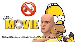 Caillou Misbehaves at Movie Theater Watch The Simpsons MovieGrounded [upl. by Somisareg]