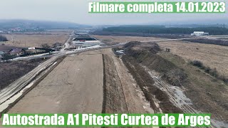 AUTOSTRADA A1 Sibiu Pitesti  Sectiunea 5 PitestiCurtea de Arges  Stadiu 140123 Filmare completa [upl. by Mackoff]