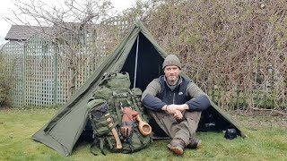 Not So Wild Camp  Gear review in my back garden during lockdown  Wisport Racoon Backpack [upl. by Ecyob]