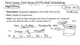 FCFS Disk SCHEDULING Algorithm explained briefly [upl. by Amersham]