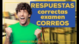 PLANTILLAS OFICIALES RESPUESTAS EXAMEN CORREOS 2023 [upl. by Eiramanad620]