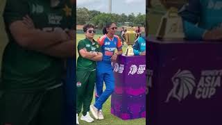 Women Asia Cup 2024 trophy unveiled asiacup2024 womenasiacup2024 pakvsind cricket indiacricket [upl. by Olpe426]