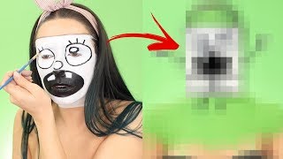 I Transform Myself into Doodlebob from Nickelodeons Spongebob SquarePants  Makeup Tutorial [upl. by Adlecirg]