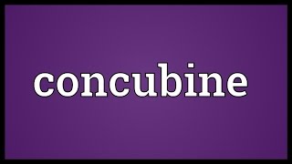 Concubine Meaning [upl. by Ytsim]