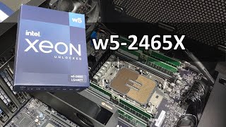 Xeon W52465X Workstation 16 Core Processor Unboxing [upl. by Wendelina]