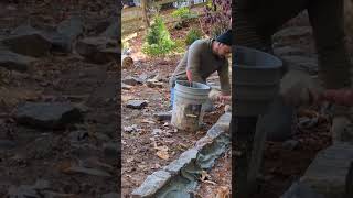 How to install a natural stone border or lawn edging [upl. by Tiemroth224]