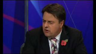 BNP Nick Griffin Humiliated on Question Time 1 [upl. by Ranjiv]