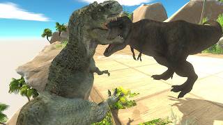 Speckles The Tarbosaurus VS Rexy  Animal Revolt Battle Simulator [upl. by Roee]