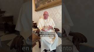 El Papa envía un video al presidente de la CEE para expresar su cercanía a los valencianos shorts [upl. by Annyahs]