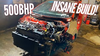 UKS FIRST 500BHP K20 TURBO FIESTA ST WIDE BODY INSANE BUILD [upl. by Raveaux]