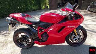 Ducati 1098s  Cold Start Up Termignonis Sound First Ride and Flybys [upl. by Annyrb]