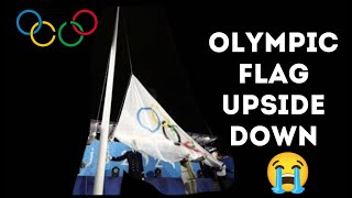 Olympic Flag Upside Down paris2024 Opening Ceremony Highlights amp Celine Dions Performance [upl. by Crane]