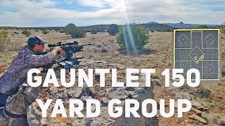 Umarex Gauntlet 25 Cal at 144 Yards GROUPING And how to attach a bipod to your gauntlet [upl. by Suirada]