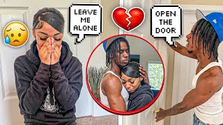 CRYING WITH THE DOOR LOCKED PRANK ON OVERPROTECTIVE BROTHER cutest reaction🥺😢 [upl. by Etta]