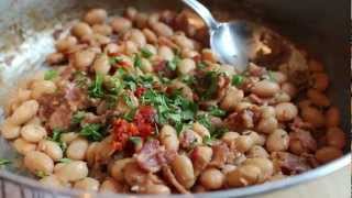 Bacon amp Cranberry Bean Ragout  Fresh Shelling Beans Stewed with Bacon and Herbs [upl. by Chadburn389]