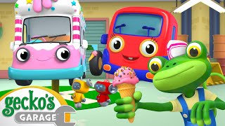 Geckos Garage  Ice Cream Adventure  Cartoons For Kids  Toddler Fun Learning [upl. by Duquette541]