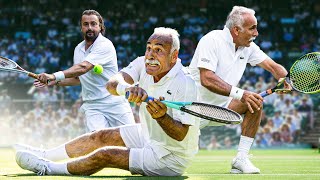 The Least Serious Tennis Match at Wimbledon 🤣 Invitation Doubles feat Mansour Bahrami [upl. by Dionisio]