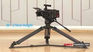 15kg Carbon Fiber Studio Camera Tripod Tripod Kit SWIT Global Website [upl. by Aivatal]