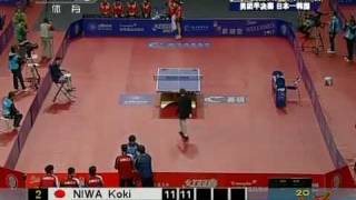 2012 Asian Championships 2011 mtsf2 JPNKOR m5 NIWA Koki  SEO Hyun Deok Full Match [upl. by Andryc536]