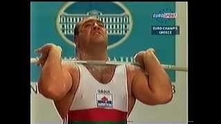 2003 European Weightlifting Championships mens 105 kg weight class  clean amp jerk [upl. by Laurentium653]