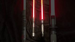 Galaxy’s Edge vs Theory Sabers Comparison starwars lightsabers galaxysedge shinhati darthmaul [upl. by Ash260]