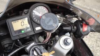 Honda CBR929RR 2000 Akrapovic exhaust sound [upl. by Aiderfla48]