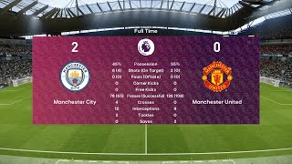 Manchester City vs Manchester United Derby PREMIER LEAGUE Full Match Highlights efootball PES [upl. by Marras57]