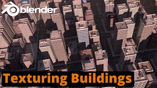 Blender GIS  Texturing Buildings Tutorial [upl. by Bennet]