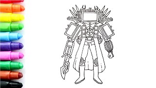 How To Draw Darkzone TITAN TVMAN [upl. by Amliw]