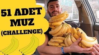 51 ADET MUZ YEME CHALLENGE  Ölümcül    5500 Kalori [upl. by Cataldo868]